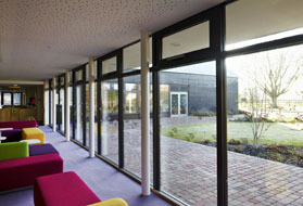 Low rise glazing for schools